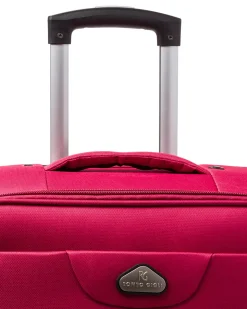 Trolley piccolo rosso in tessuto Valigie Romeo Gigli