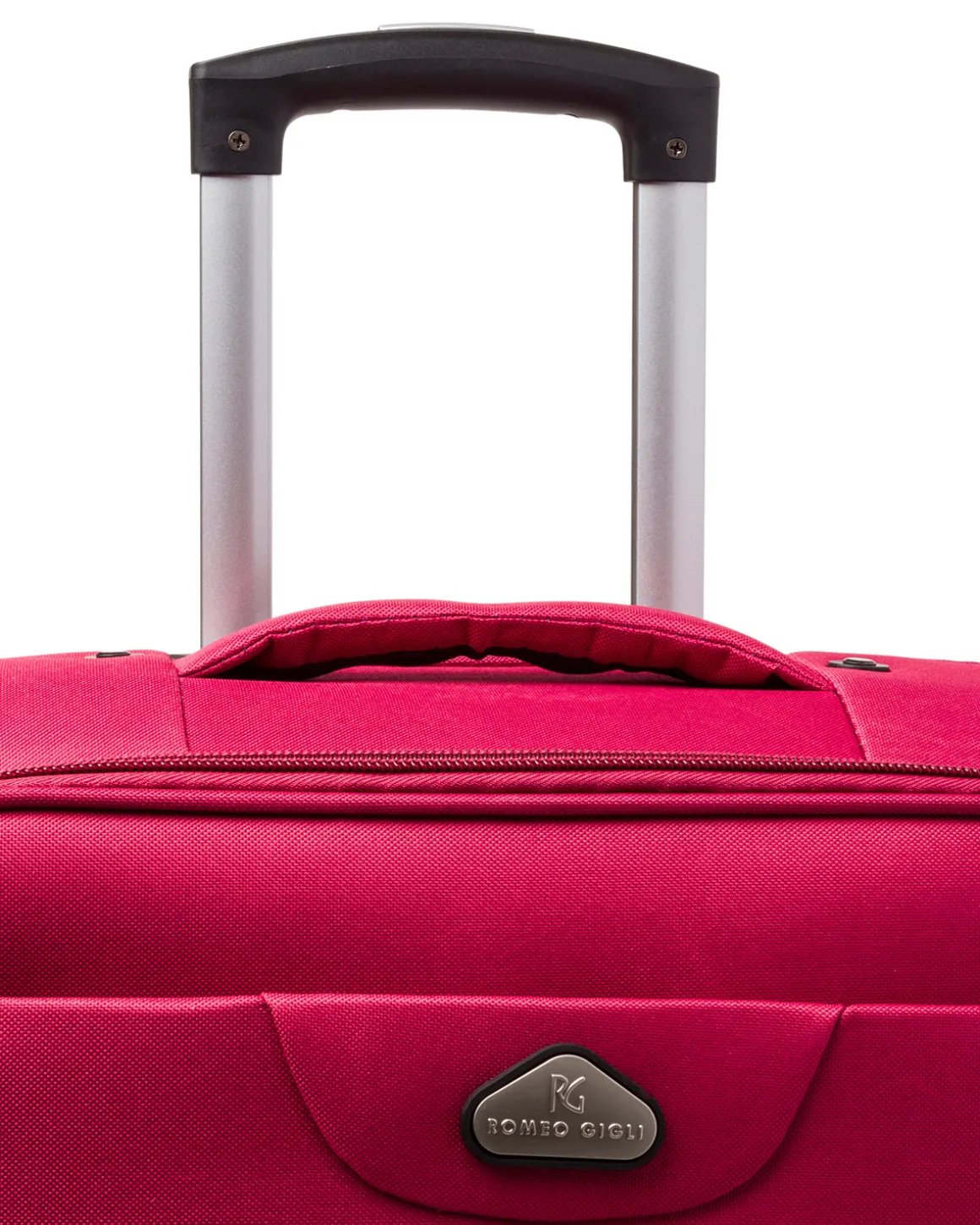 Trolley piccolo rosso in tessuto Valigie Romeo Gigli