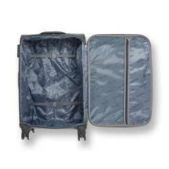 Trolley piccolo verde militare in tessuto Govago