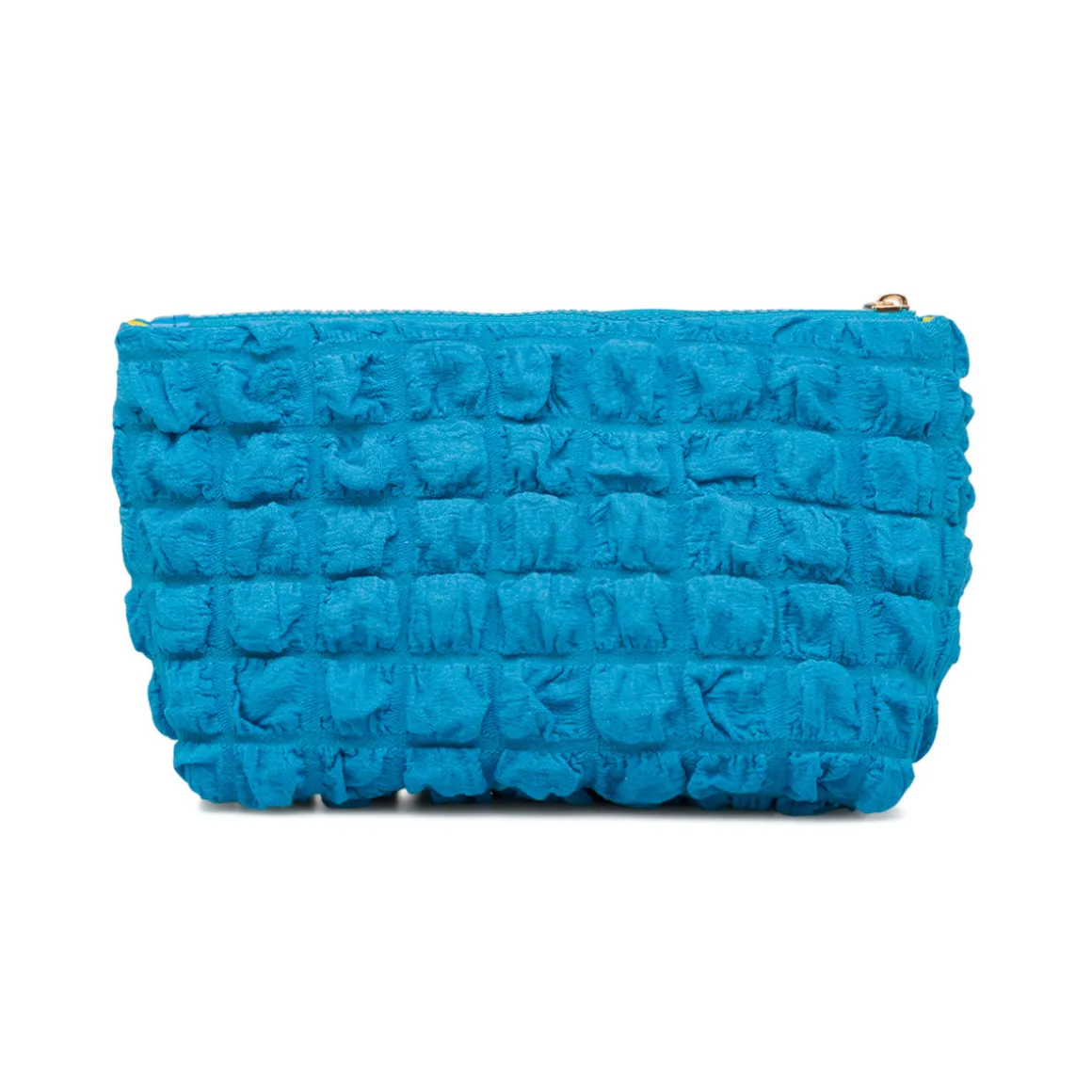 Trousse porta oggetti azzurra da donna con logo Camomilla Milano