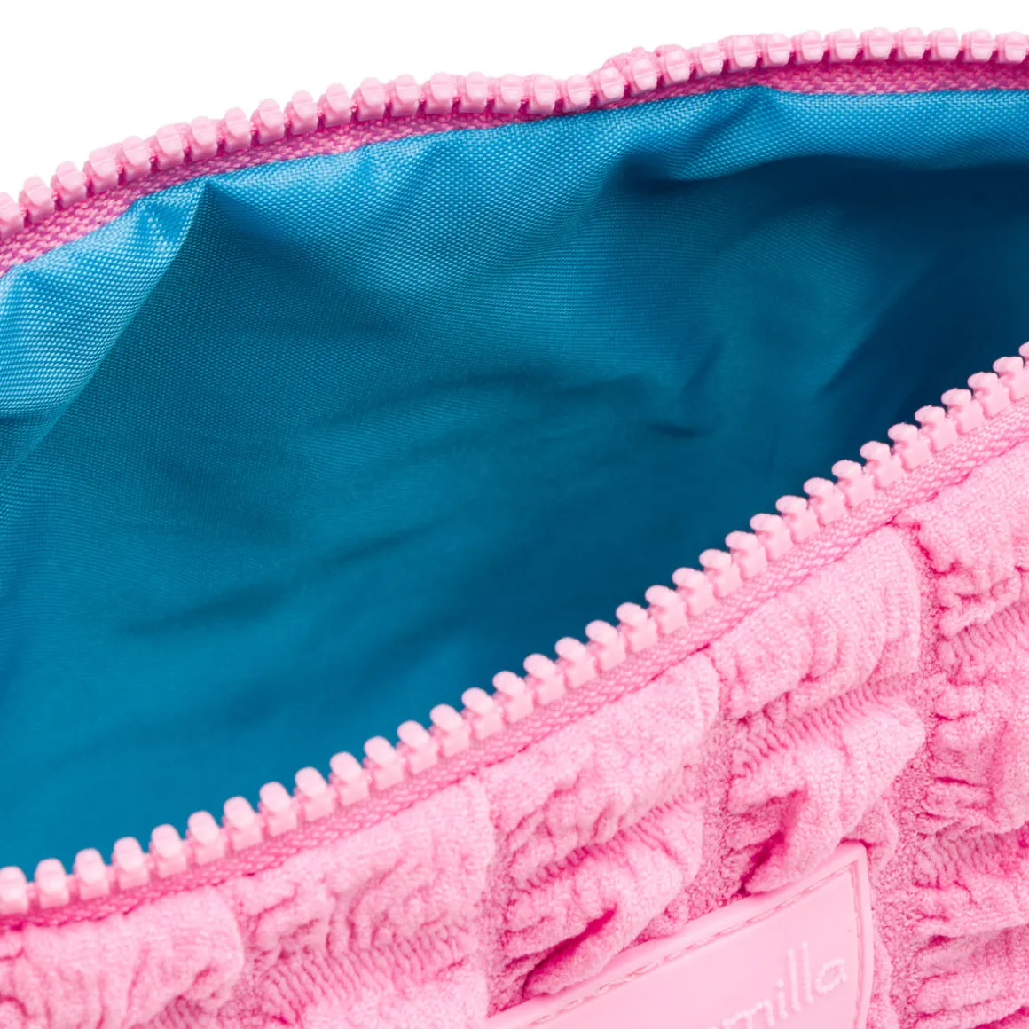Trousse porta oggetti rosa da donna con logo Camomilla Milano