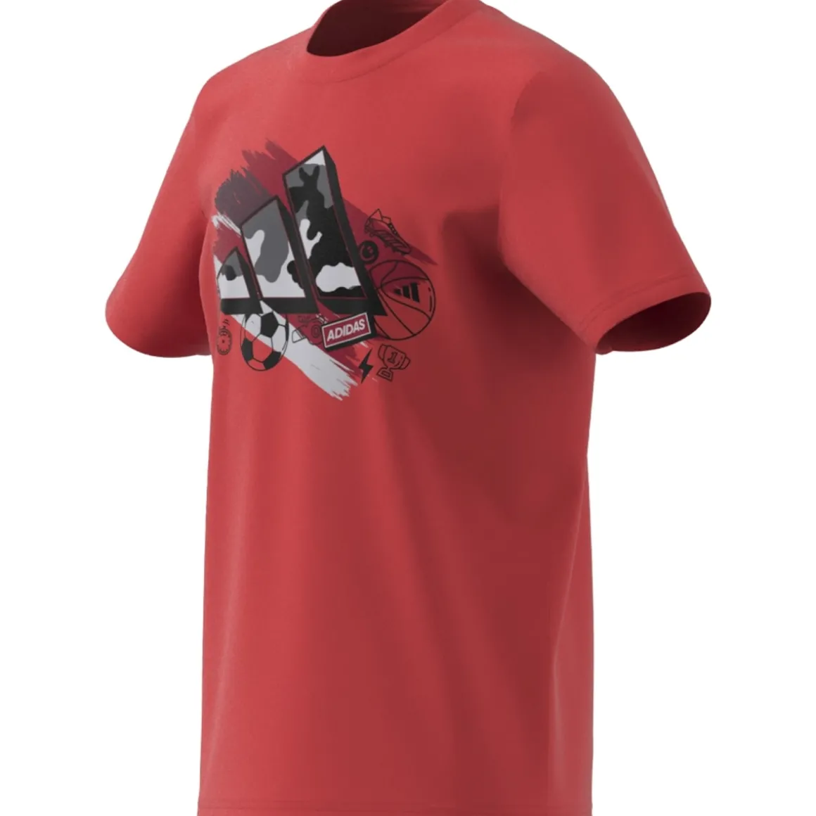 T-shirt bambino arancione Training Graphic Junior adidas