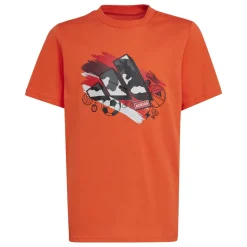 T-shirt bambino arancione Training Graphic Junior adidas