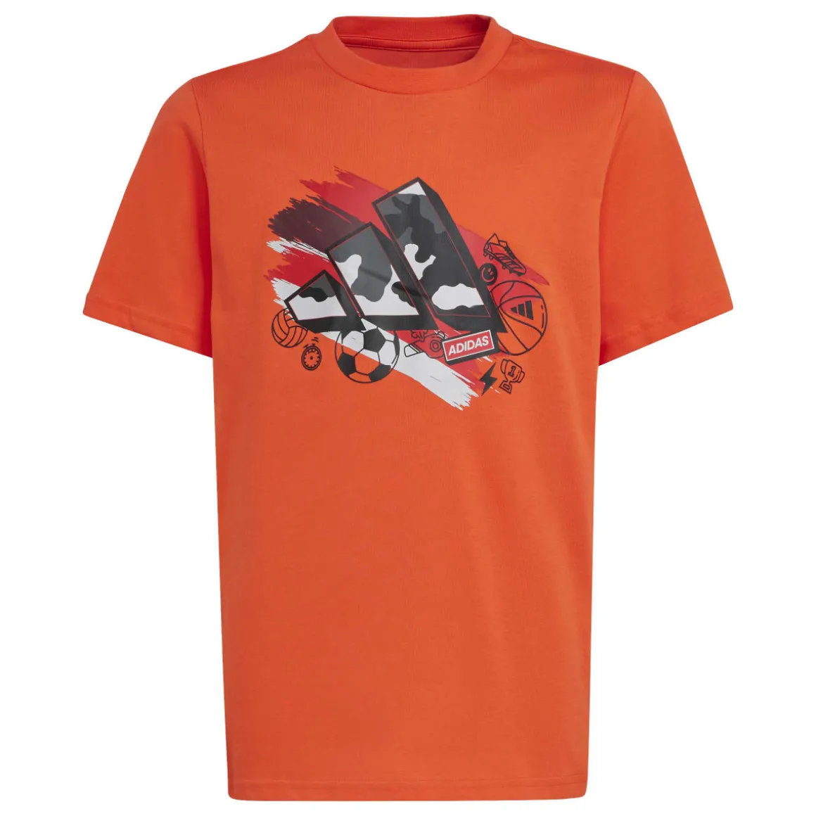T-shirt bambino arancione Training Graphic Junior adidas