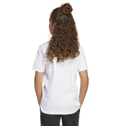 T-Shirt bianca da Bambina con stampa frontale adidas
