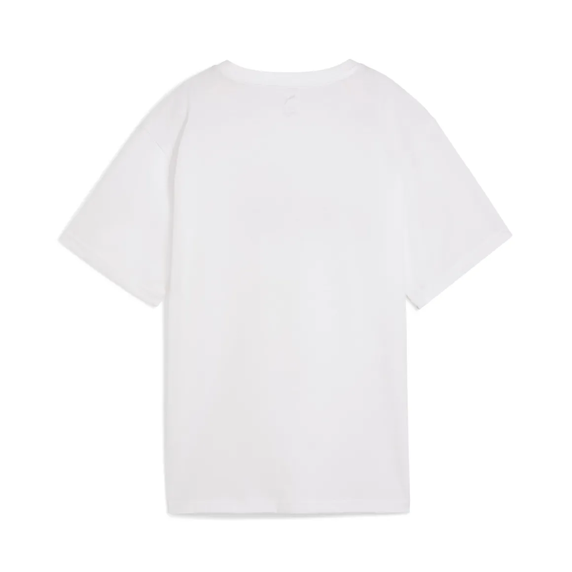 T-shirt bianca da donna con stampa e logo viola Puma Graphics