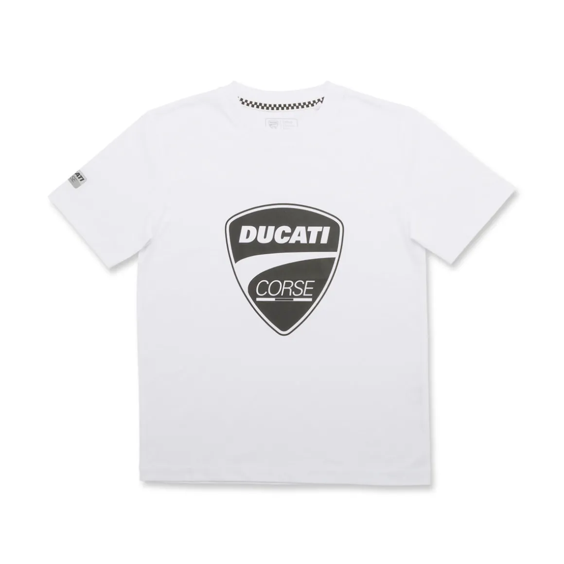T-shirt bianca da ragazzo Ducati Corse