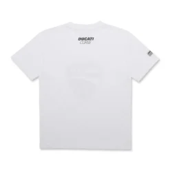 T-shirt bianca da ragazzo Ducati Corse