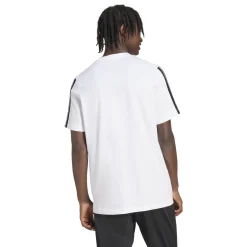 T-shirt bianca da Uomo adidas con bande laterali M 3S SJ T