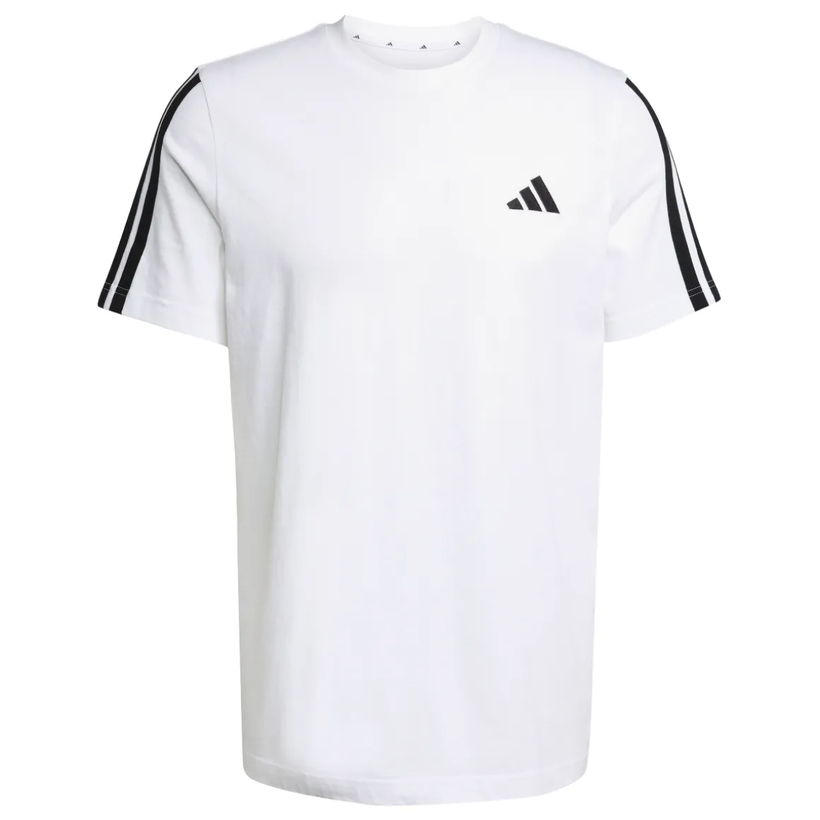 T-shirt bianca da Uomo adidas con bande laterali M 3S SJ T