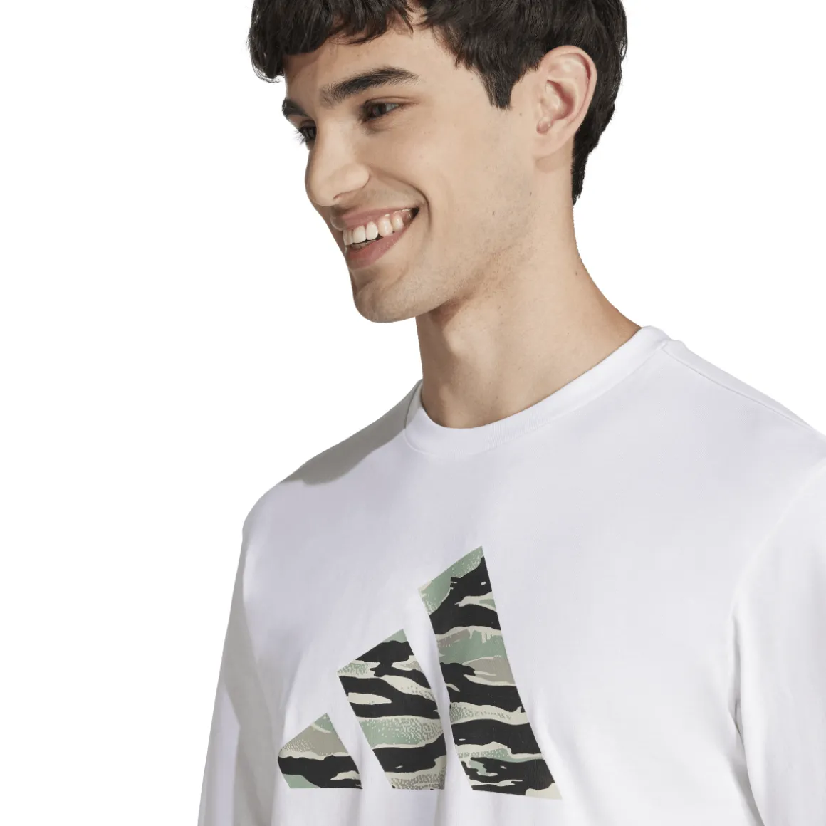 T-shirt Bianca da Uomo con logo camouflage JI6770 M adidas