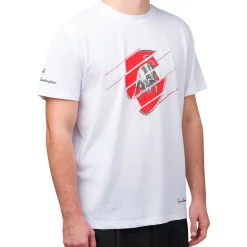 T-shirt bianca da uomo con logo Tonino Lamborghini