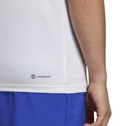 T-shirt bianca da uomo con logo nero adidas Essentials Training