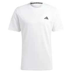 T-shirt bianca da uomo con logo nero adidas Essentials Training