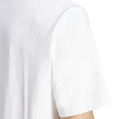 T-shirt bianca da Uomo in cotone con logo adidas