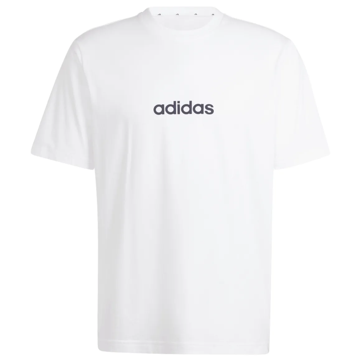 T-shirt bianca da Uomo in cotone con logo adidas