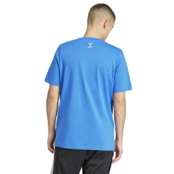 T-shirt blu da uomo adidas UEFA Euro 2024 Italy