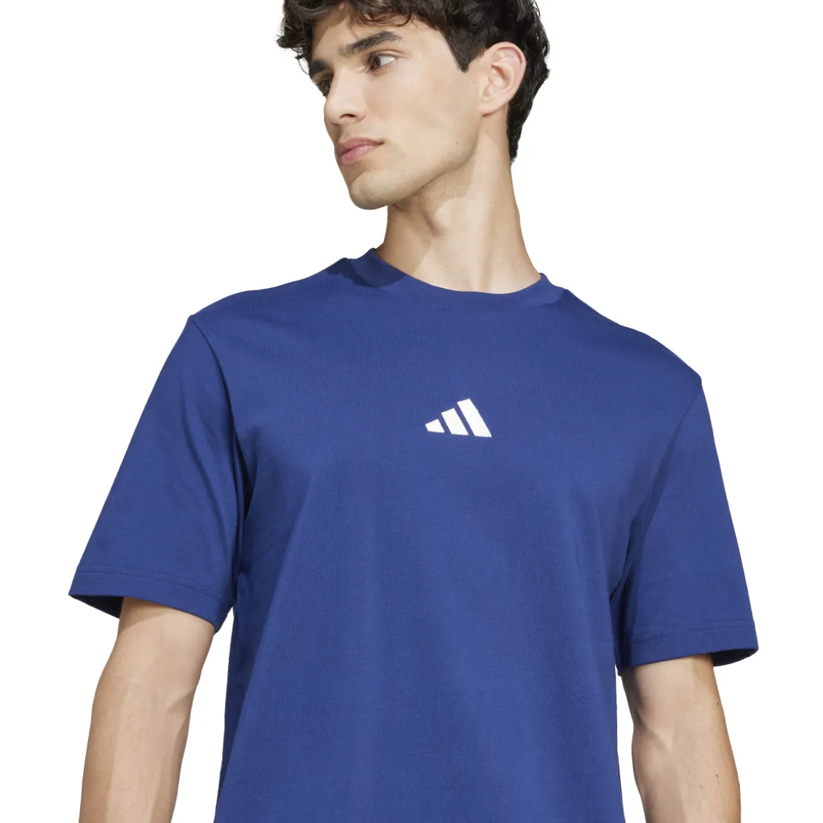 T-shirt blu da Uomo con logo adidas M SL SJ T