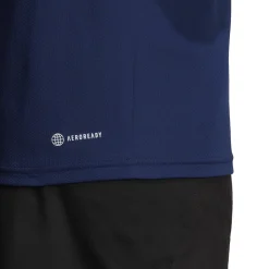 T-shirt blu da uomo con logo bianco adidas Essentials Training