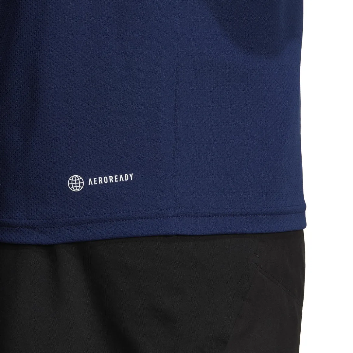 T-shirt blu da uomo con logo bianco adidas Essentials Training