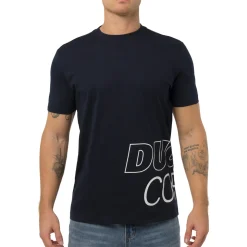 T-shirt blu da Uomo con mega stampa Ducati Corse