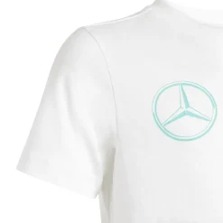 T-shirt da Bambino bianca con logo adidas x Mercedes-AMG Petronas F1 Team