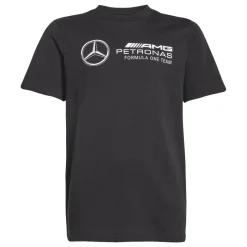T-shirt da Bambino nera con logo adidas x Mercedes-AMG Petronas F1 Team