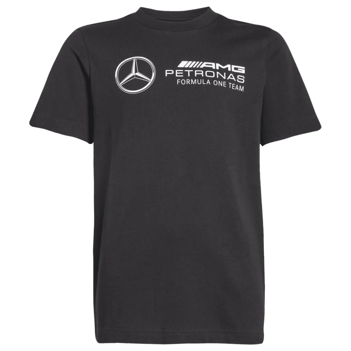 T-shirt da Bambino nera con logo adidas x Mercedes-AMG Petronas F1 Team