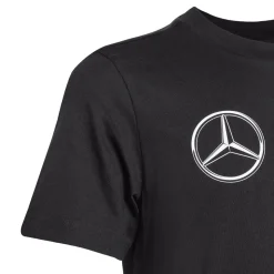 T-shirt da Bambino nera con logo adidas x Mercedes-AMG Petronas F1 Team