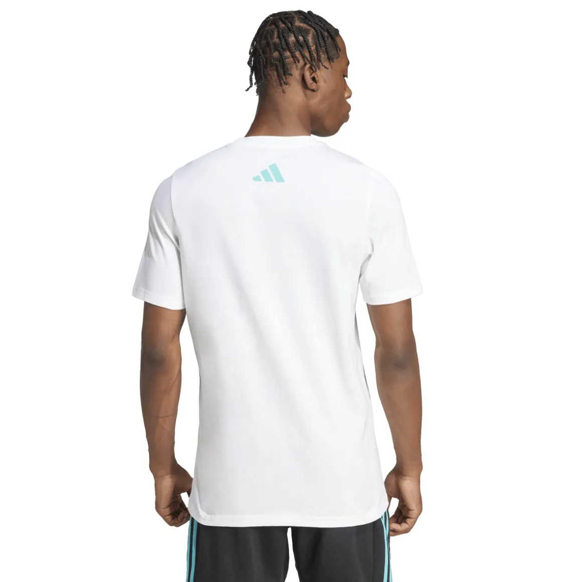 T-shirt da Uomo bianca con logo adidas x Mercedes-AMG Petronas F1 Team