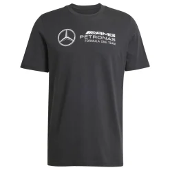 T-shirt da Uomo nera con logo adidas x Mercedes-AMG Petronas F1 Team