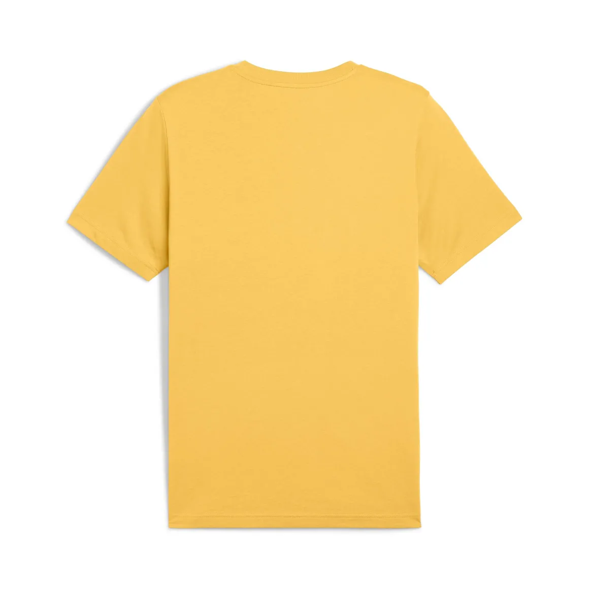 T-shirt gialla da Uomo con logo frontale in contrasto Puma