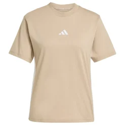 T-shirt marrone da Donna con bande laterali adidas SJ T