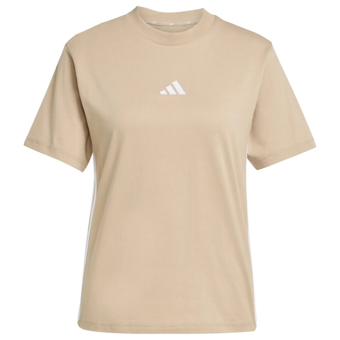 T-shirt marrone da Donna con bande laterali adidas SJ T