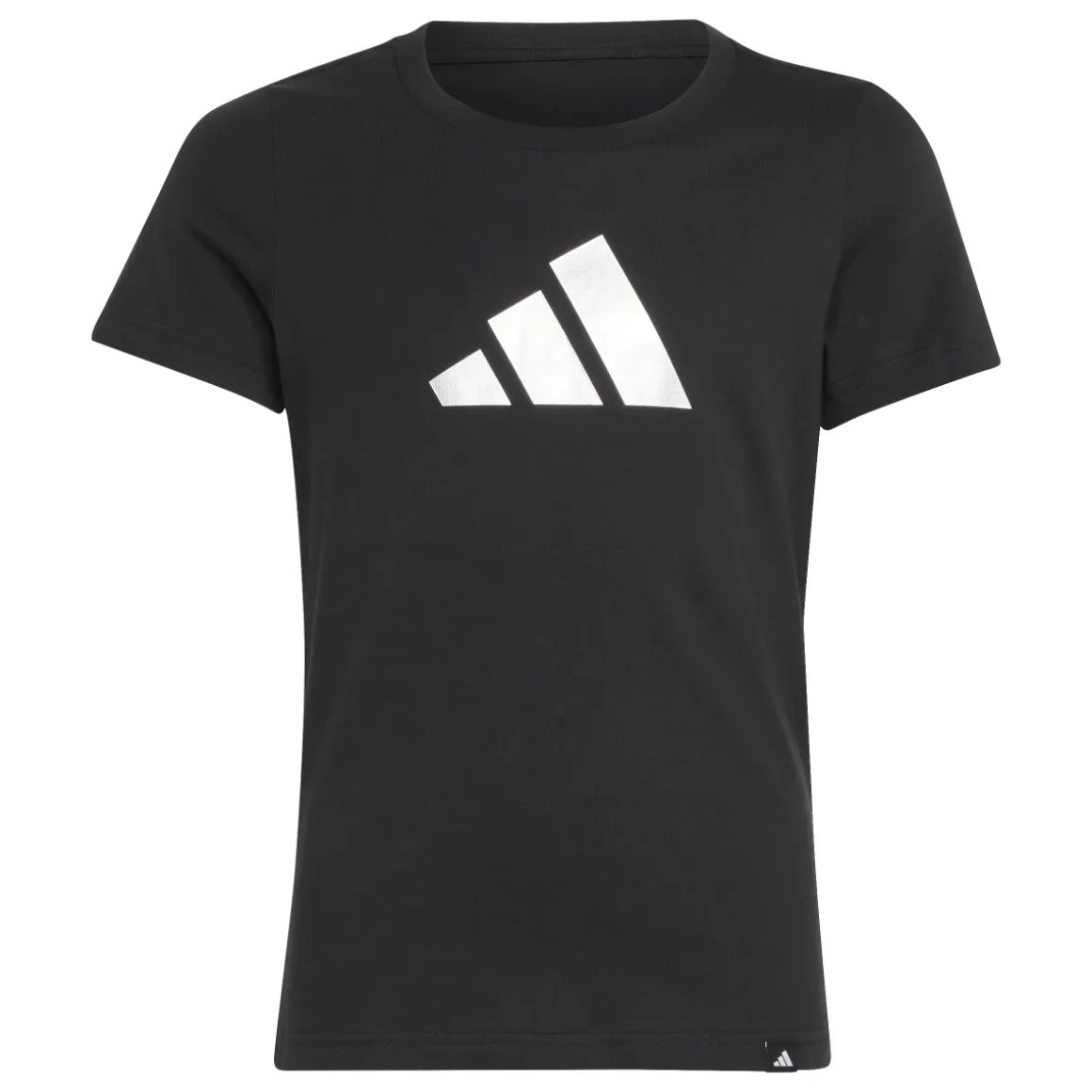 T-shirt nera da Bambina con logo adidas JG GLAM T