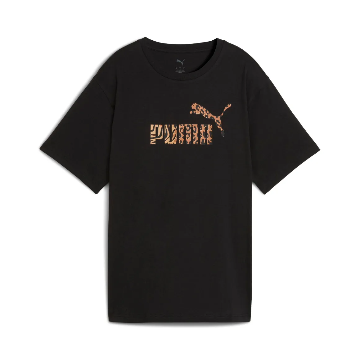 T-shirt nera da Donna con logo ESS GRAPHIC ANIMAL Puma