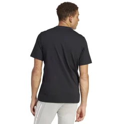 T-shirt nera da uomo con logo camouflage adidas Badge of Sport