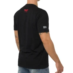 T-shirt nera in cotone da Uomo con stampa Ducati Corse