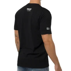 T-shirt nera in cotone da Uomo con stampa Ducati Corse