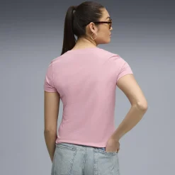 T-shirt rosa da Donna con logo frontale ESS No. 1 Puma