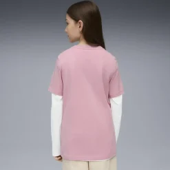 T-shirt rosa da Ragazza con logo ESS No. 1 Puma