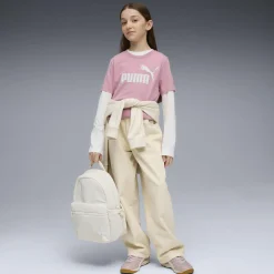 T-shirt rosa da Ragazza con logo ESS No. 1 Puma