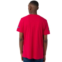 T-Shirt rossa da Uomo con stampa frontale in contrasto Canada Trail
