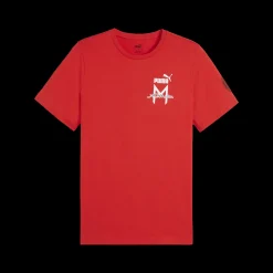 T-shirt rossa da uomo Puma x AC Milan Ftblicons