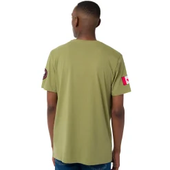 T-Shirt verde da Uomo con stampa frontale in contrasto Canada Trail