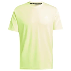 T-shirt verde lime da Uomo con logo frontale adidas