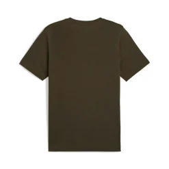 T-shirt verde militare da Uomo con logo PUMA
