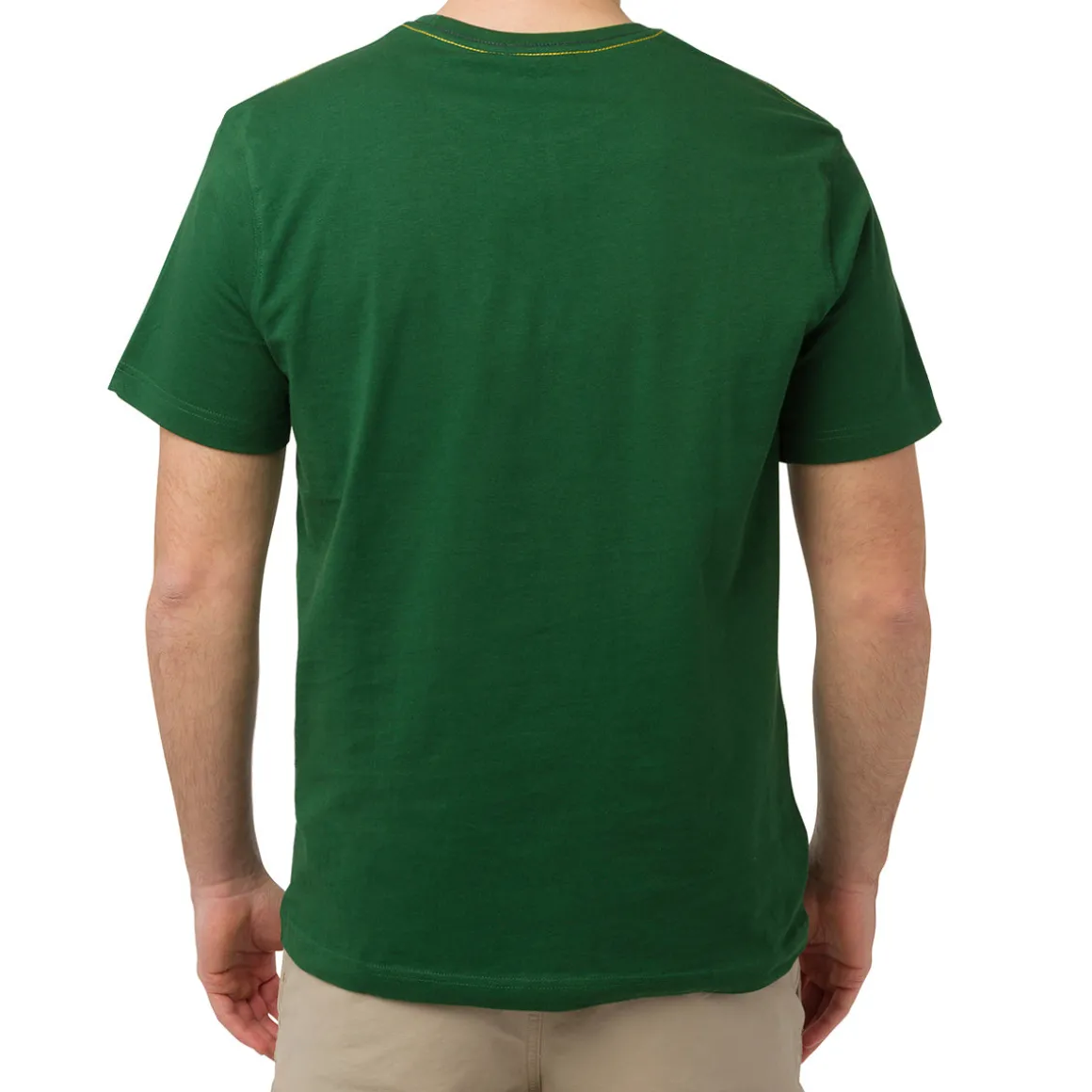 T-shirt Verde scuro da Uomo in cotone con logo Navy Sail