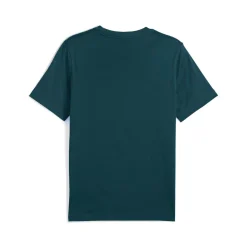 T-shirt verde scuro da Uomo in cotone Puma