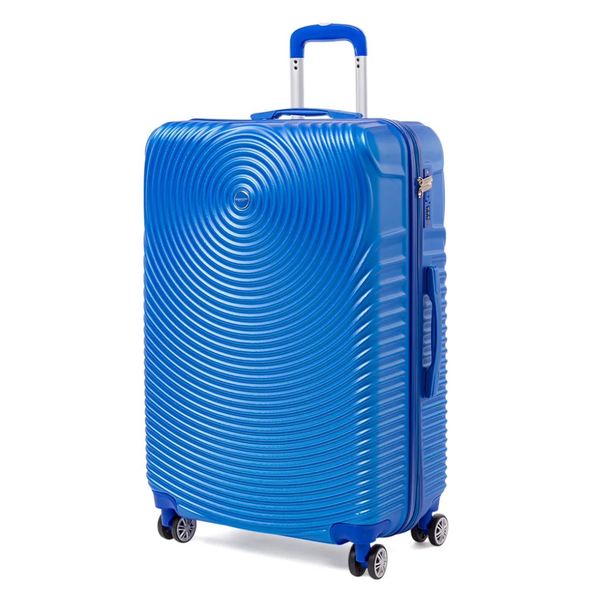 Valigia grande blu con ruote multidirezionali Romeo Gigli Milano